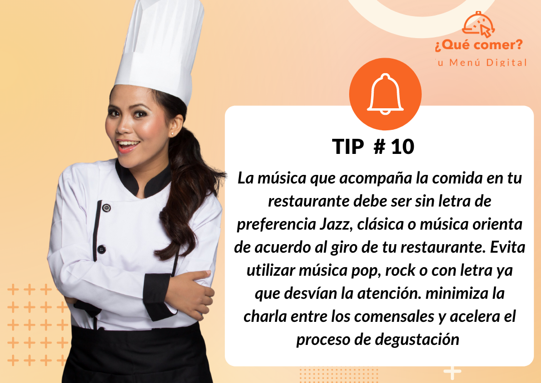 Tip # 10 - Utiliza la música para crear un ambiente inolvidable
