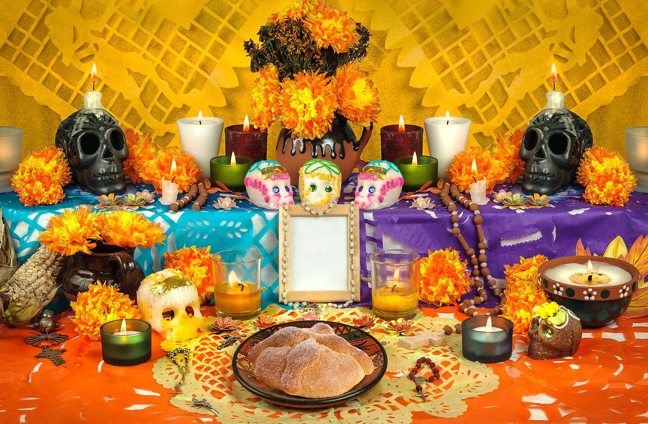 La ofrenda del día de muertos
